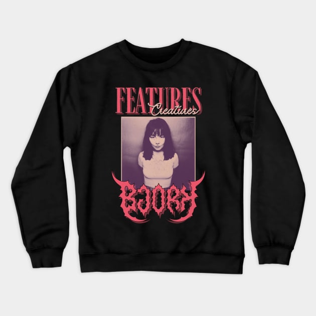 Björk Vintage 1965 // Features Creatures Original Fan Design Artwork Crewneck Sweatshirt by A Design for Life